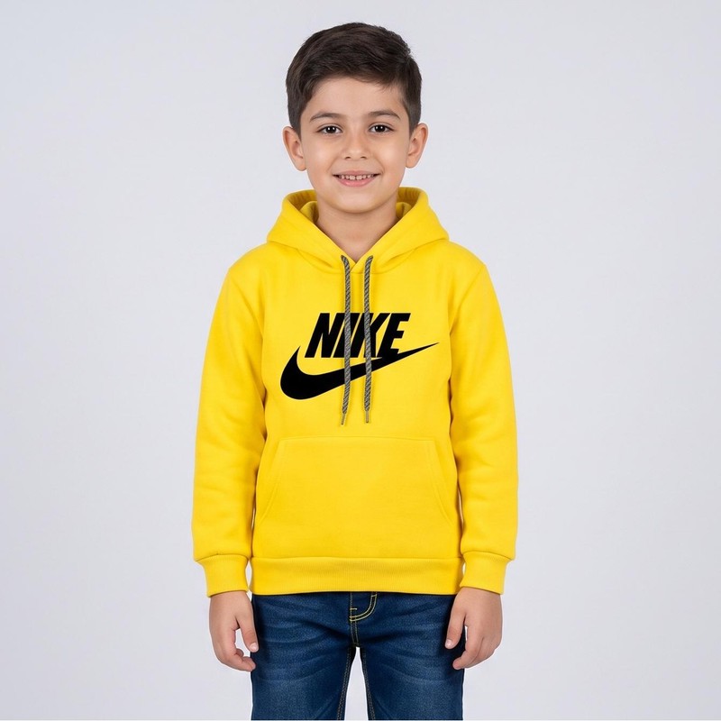 هودی پسرانه مدل F19 رنگ زرد