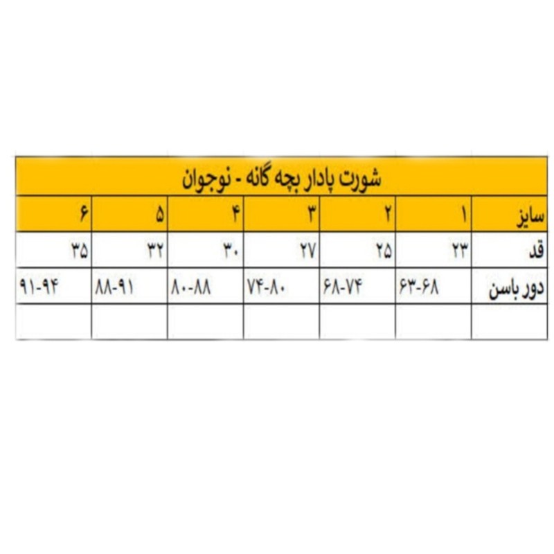 شورت پادار دخترانه کد 025 بسته 4 عددی