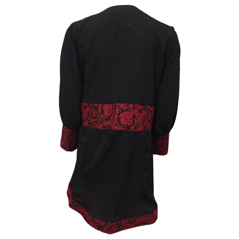مانتو زنانه مدل عروسکی کیمانو تافته کد tm-2774