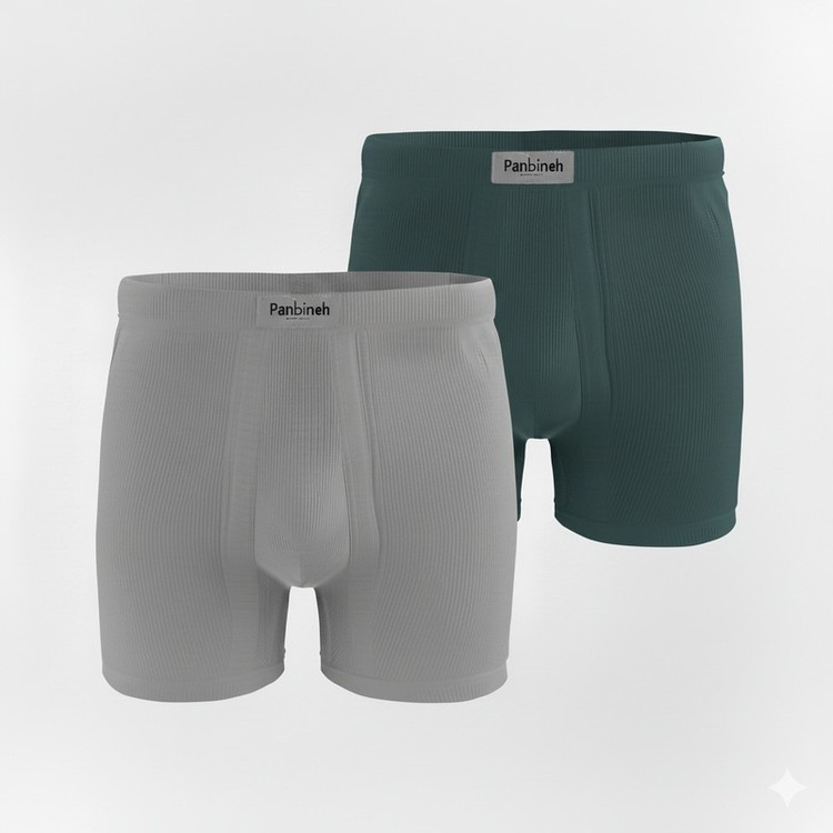 شورت مردانه پنبینه مدل نخ پنبه خالص صادراتی مجموعه 2 عددی