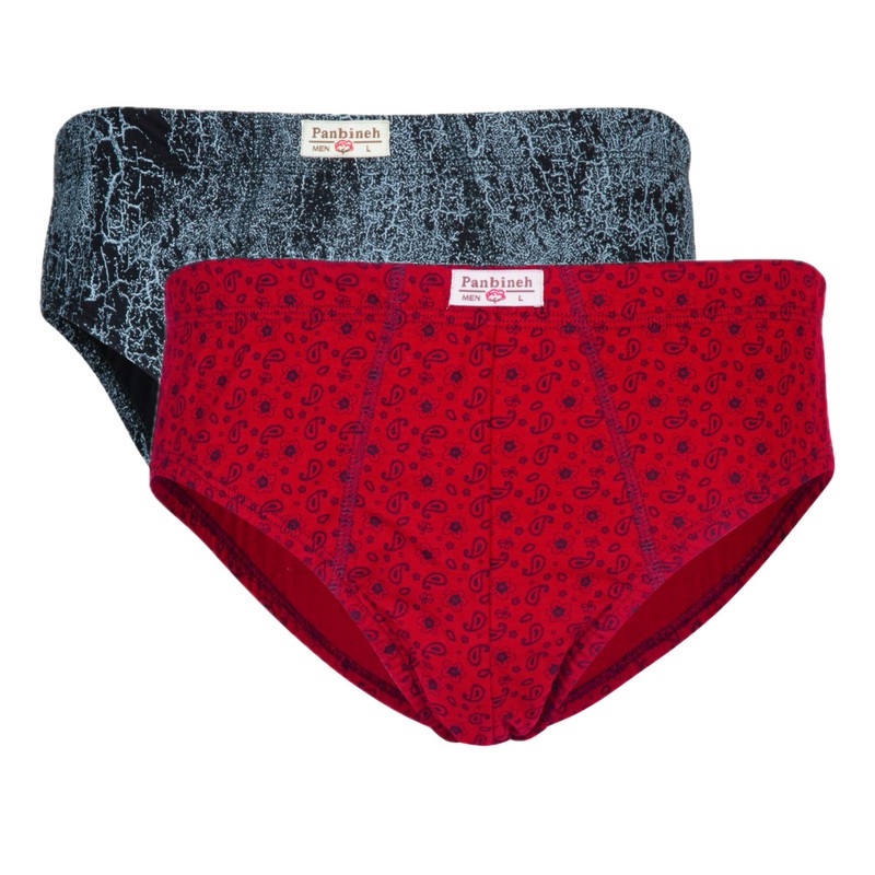 شورت اسلیپ مردانه پنبینه مدل نخ پنبه خالص بسته 2 عددی