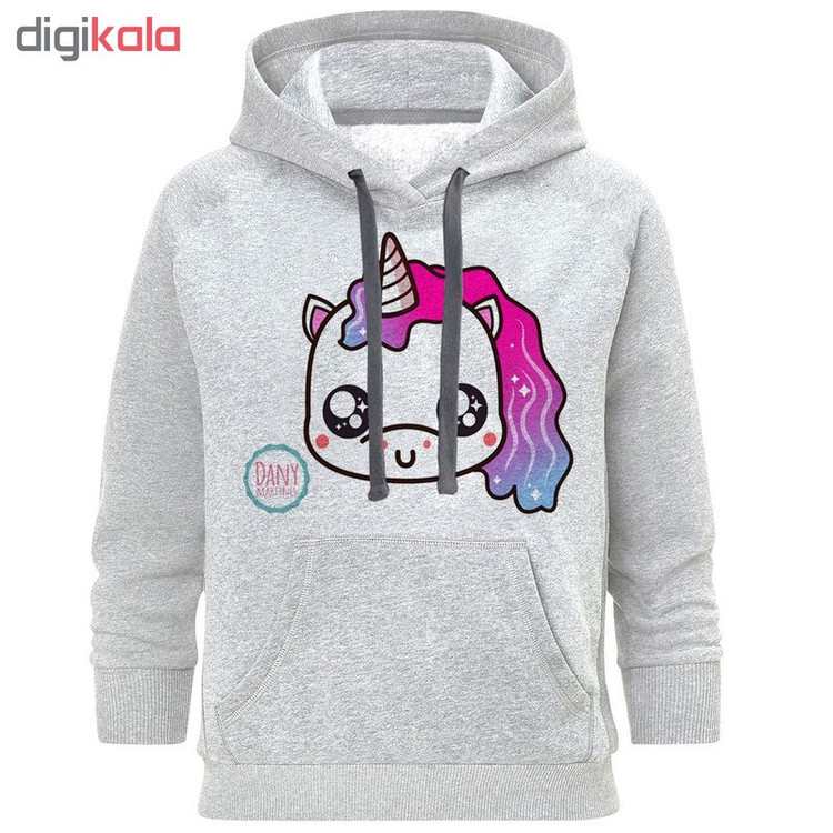 هودی زنانه طرح تک شاخ کد S219