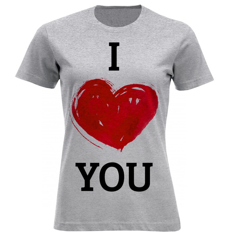 تیشرت آستین کوتاه زنانه طرح قلب کد F644