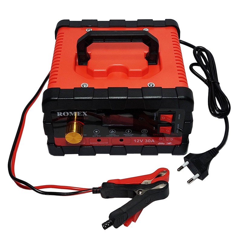 شارژر هوشمند باتری 12ولت رومکس مدل 12V30A ظرفیت 360 وات