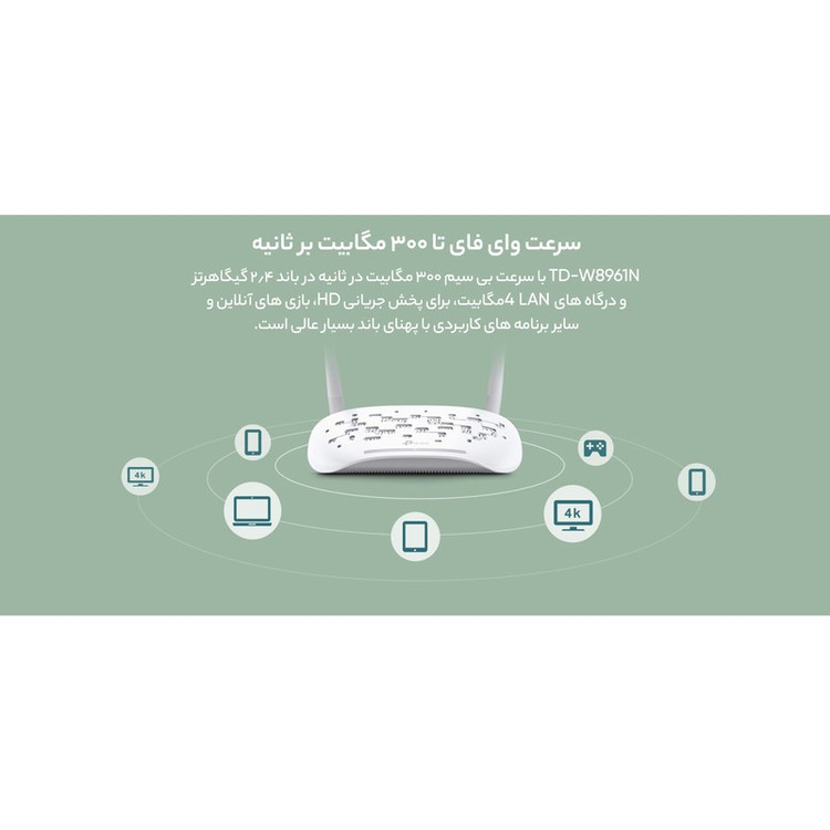 مودم روتر +ADSL2 تی پی-لینک مدل TD-W8961N