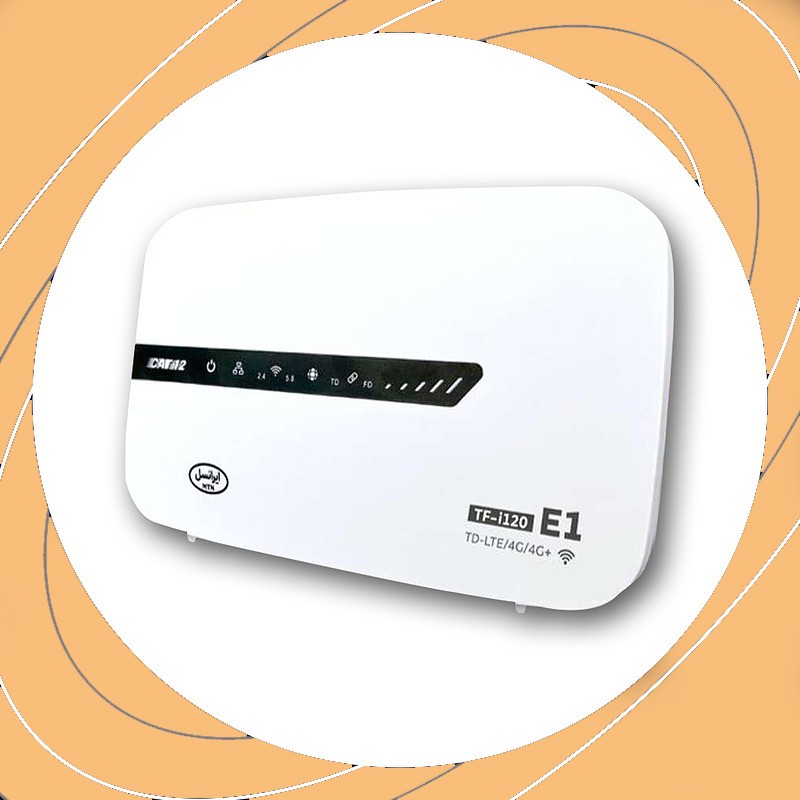 مودم 4G/TD-LTE ایرانسل مدل TF-i120 E به همراه سیم کارت و 300 گیگابایت اینترنت 3 ماهه