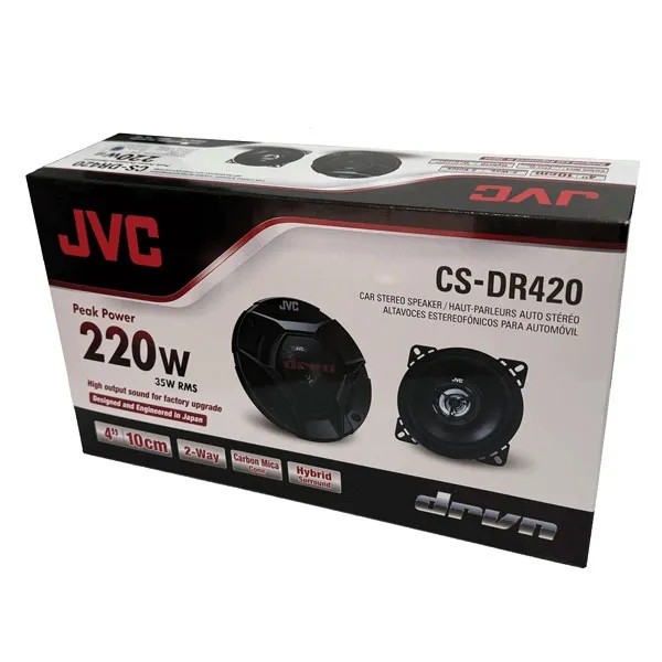 اسپیکر خودرو جی وی سی مدل CS-DR420 سایز 4 اینچ بسته دو عددی