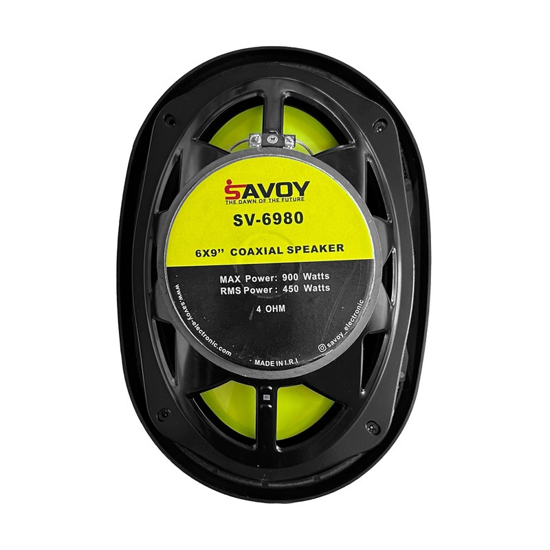 اسپیکر پشت خودرو ساووی مدل SV-6980 سایز 96 اینچ بسته دو عددی