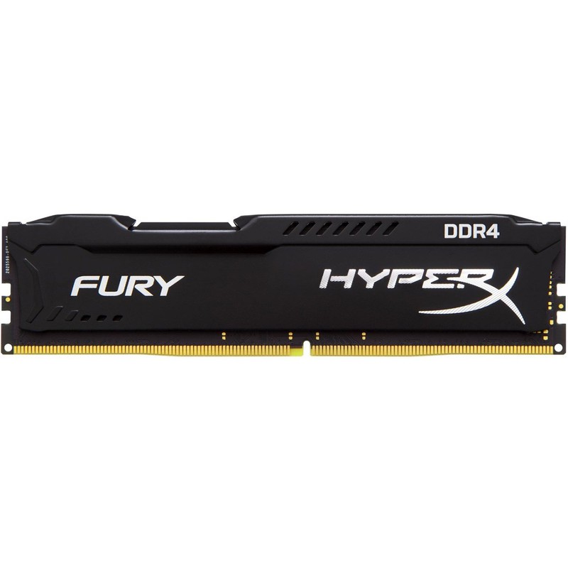 رم کامپیوتر 4 گیگابایتی کینگستون مدل HyperX Fury، حافظه DDR4 با فرکانس 2400 مگاهرتز، تایمینگ 15-15-15، ماژول DIMM با ...