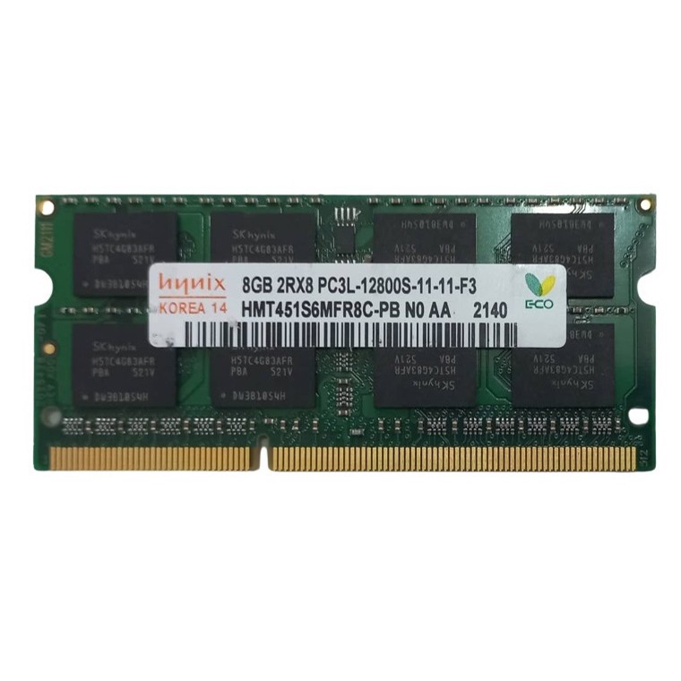 رم لپتاپ DDR3L تک کاناله 12800S مگاهرتز CL11 هاینیکس مدل PC3L-1600 ظرفیت 8 گیگابایت