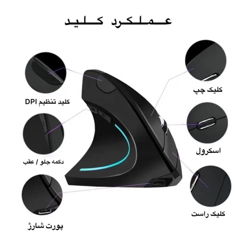 ماوس بی سیم مدل A7852