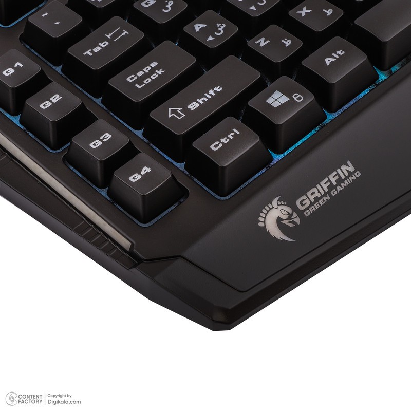 کیبورد گیمینگ گرین مدل GK702-RGB، Full-Size نورپردازی RGB