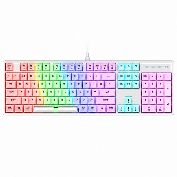 کیبورد مخصوص بازی رایکو مدل L1000 MECHANICAL CLEAR SWITCH