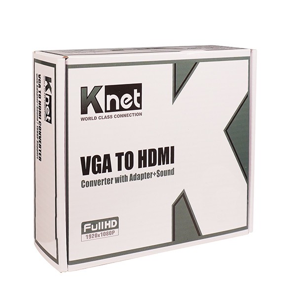 مبدل VGA به HDMI کی نت مدل K-COVGA2HD