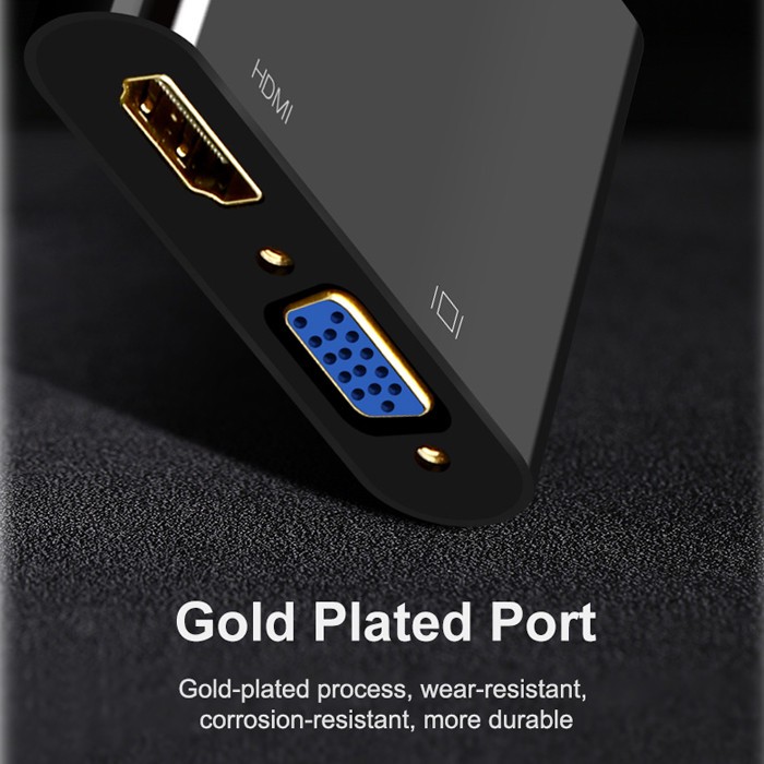 تبدیل HDMI به VGA و HDMI یوگرین مدل CM101-40744