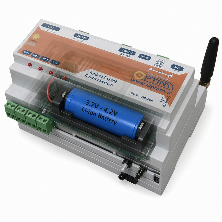 دستگاه کنترل پیامکی شارژی با هشدار دهنده قطع برق اپتیم مدل DB160LB