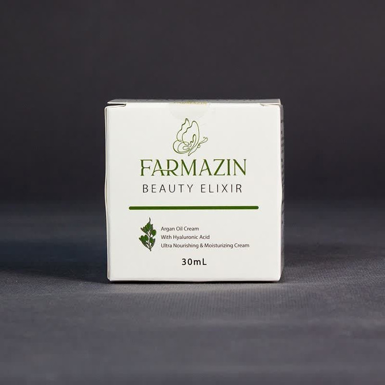 کرم مرطوب کننده دست و صورت فارمازین مدل روغن آرگان مناسب برای پوست خشک حجم 30 میلی لیتر مجموعه دو عددی