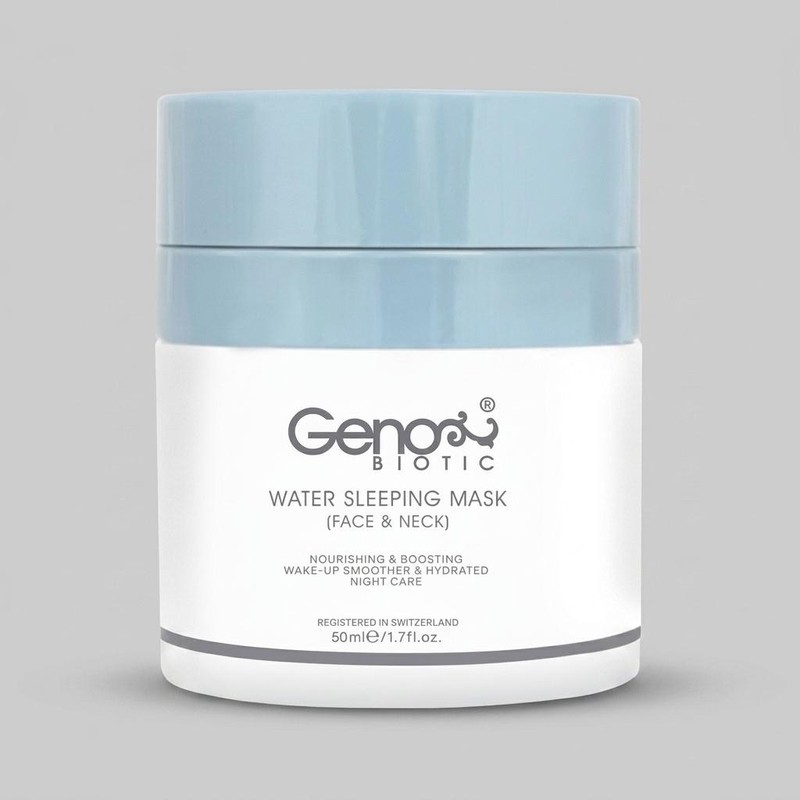 ماسک صورت ژنوبایوتیک مدل 01 حجم 50 میلیلیتر آبرسان، جوانکننده و ضد چروک مناسب انواع پوست با عصاره طبیعی برای خانمها و...