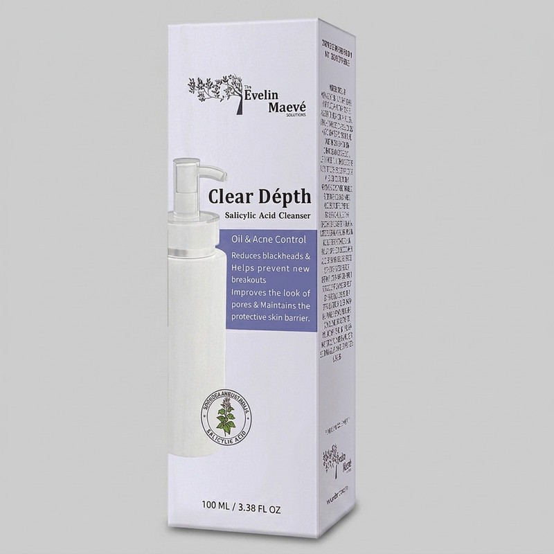 فیس واش شستشو صورت اِوِلین مِیو مدل salicylic acid مناسب برای پوست معمولی تا چرب حجم 100 میلی لیتر