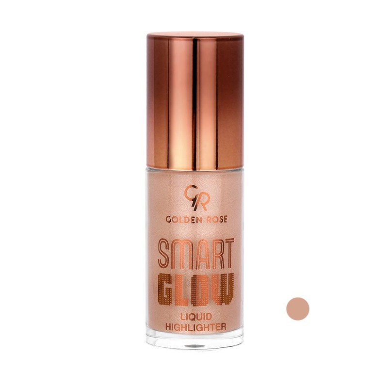 هایلایتر مایع گلدن رز مدل SMART GLOW رنگ رزگلد شماره 203