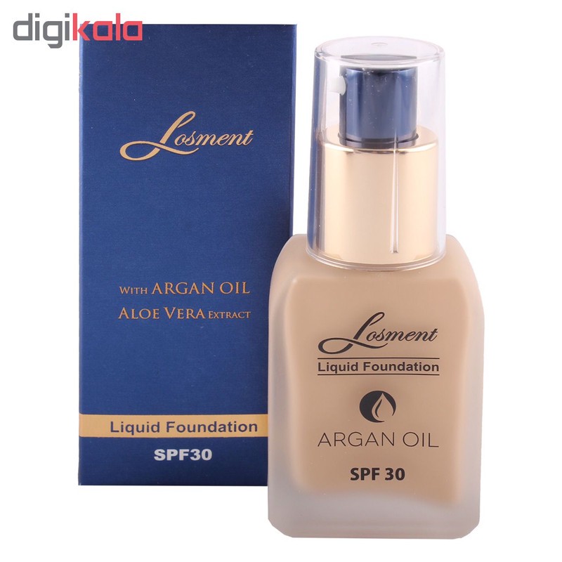 کرم پودر لوسمنت SPF30 حاوی روغن آرگان و آلوئه ورا شماره L204 حجم 36 میلی لیتر