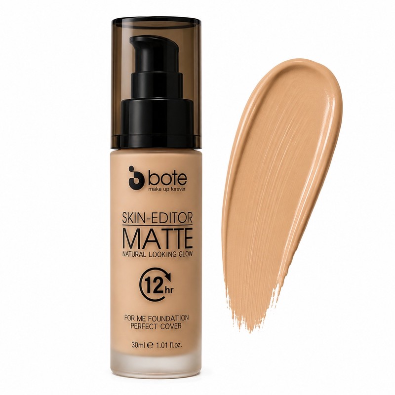 کرم پودر مایع بوته مدل Skin-Editor Matte شماره 03 مناسب برای انواع پوست حجم 30 میلیلیتر