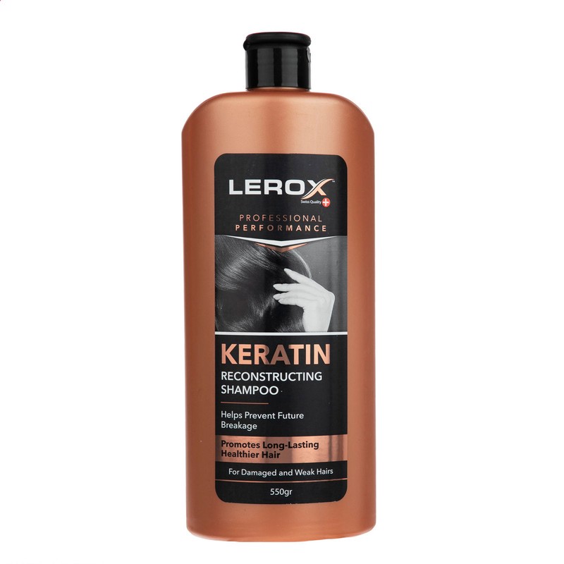 شامپو مو لروکس مدل کراتین حاوی کراتین هیدرولیز شده مناسب موهای شکننده و آسیب دیده، تقویتکننده و افزایش استحکام مو به ...