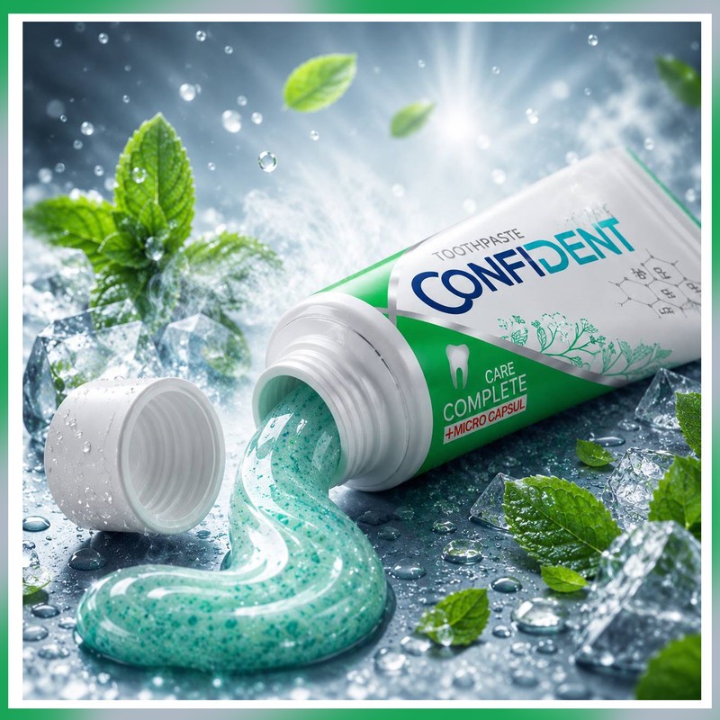 خمیر دندان محافظت از مینای دندان کانفیدنت مدل Complete Care04 مناسب برای انواع دندان حجم 70 میلی لیتر مجموعه 4 عددی