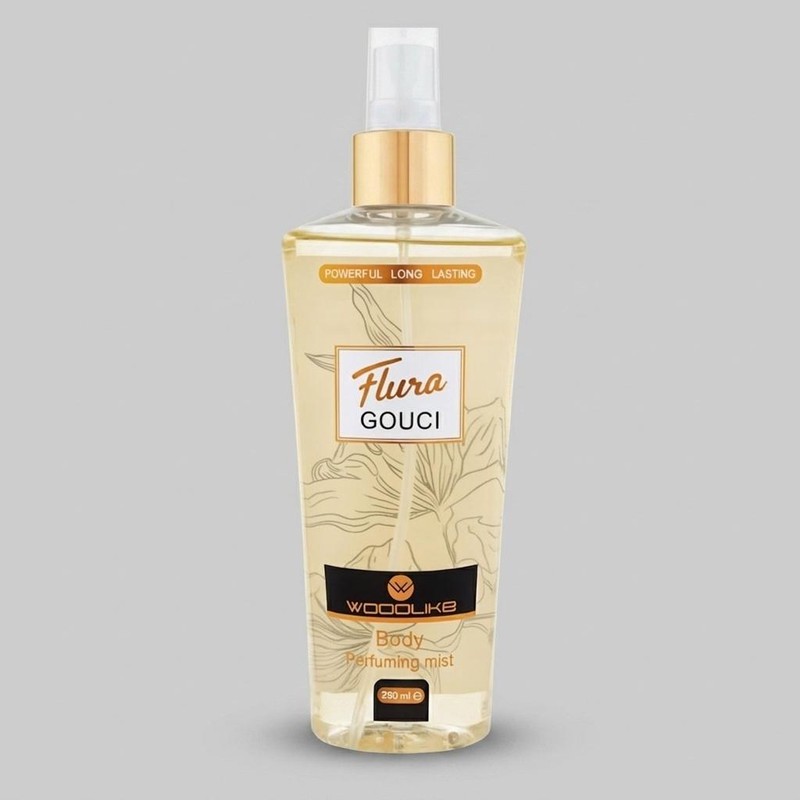 بادی اسپلش زنانه وودلایک مدل Flura Gouci حجم 250 میلیلیتر