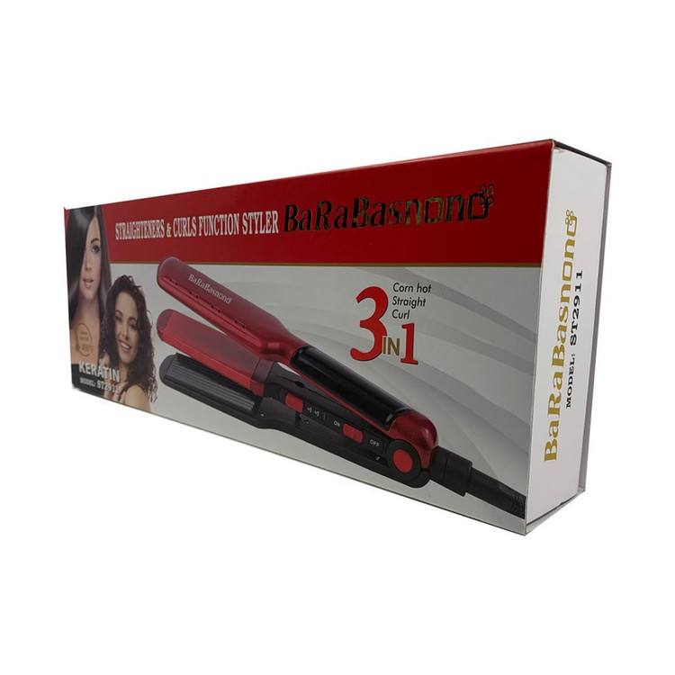 اتو و حالت دهنده ی مو باراباس نانو مدل 2911