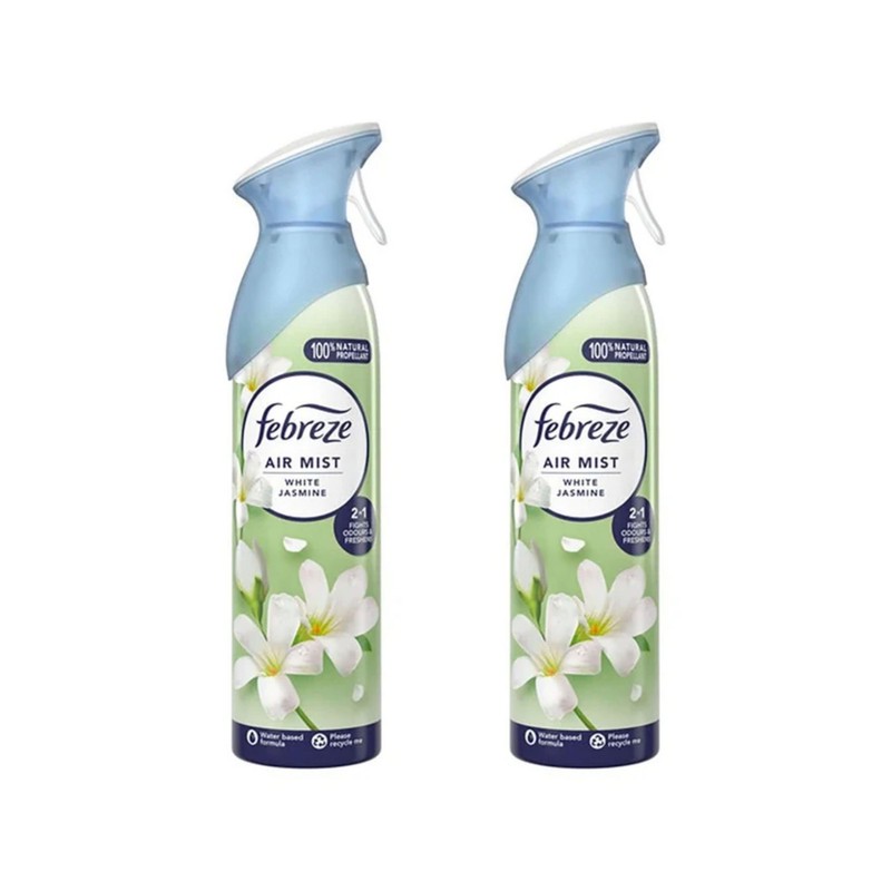 اسپری خوشبو کننده فبرز مدل jasmine رایحه خنک حجم 185 میلی لیتر بسته 2 عددی
