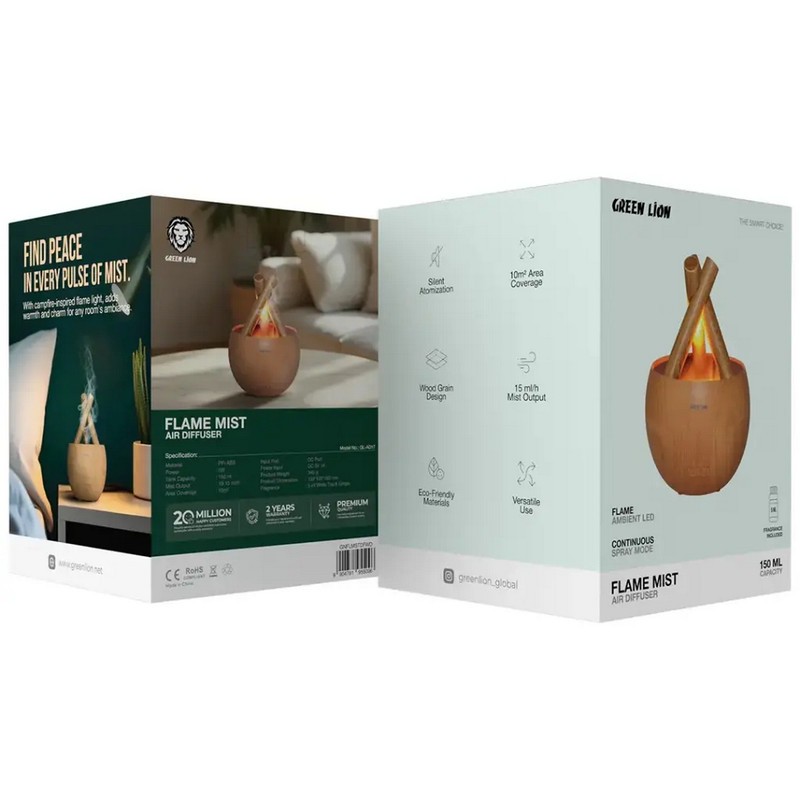 خوشبوکننده هوا گرین لاین مدل GNFLMSTDF رایحه زنجبیل و چای سفید 340 گرم