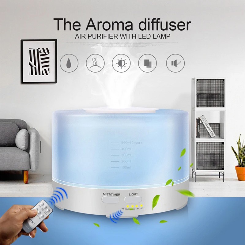 دستگاه بخور سرد مدل شبخواب کد AROMA-usb12W به همراه ریموت کنترل