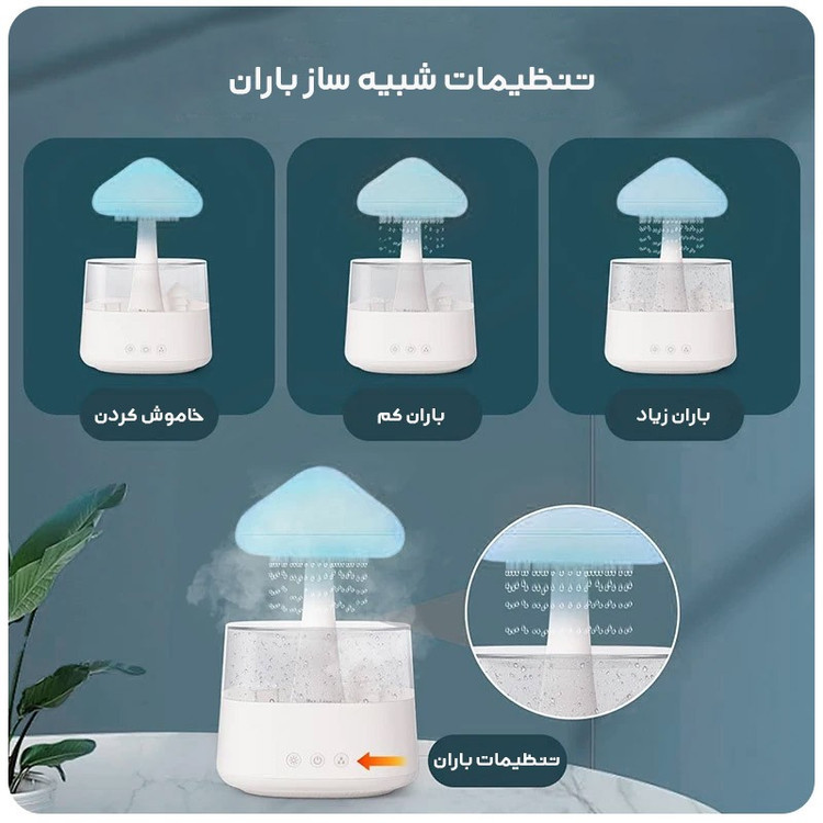 دستگاه بخور و رطوبت ساز سرد طرح قارچی مدل CH08