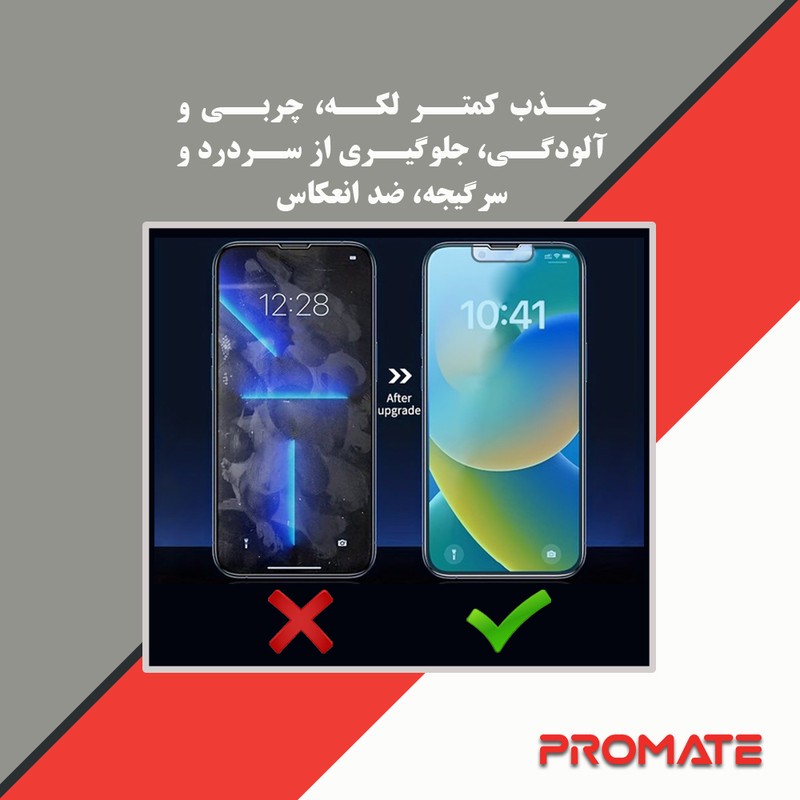 محافظ صفحه نمایش مات پرومیت مدل Resistant مناسب برای گوشی موبایل اچ ام دی Pulse Plus