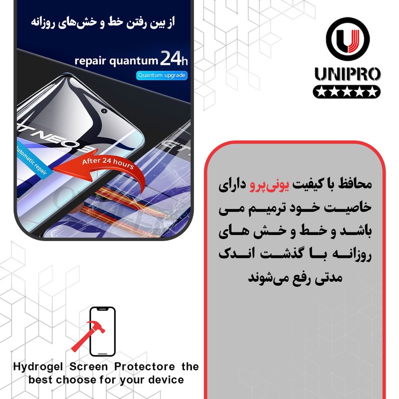 محافظ صفحه نمایش مات یونی پرو مدل Star 5 مناسب برای گوشی موبایل اچ ام دی Pulse Plus