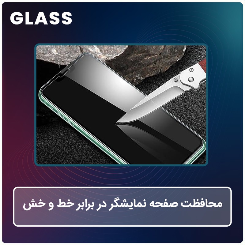 محافظ صفحه نمایش مات ضد اشعه آبی گلس مدل Resistant مناسب برای گوشی موبایل اچ ام دی Pulse Plus