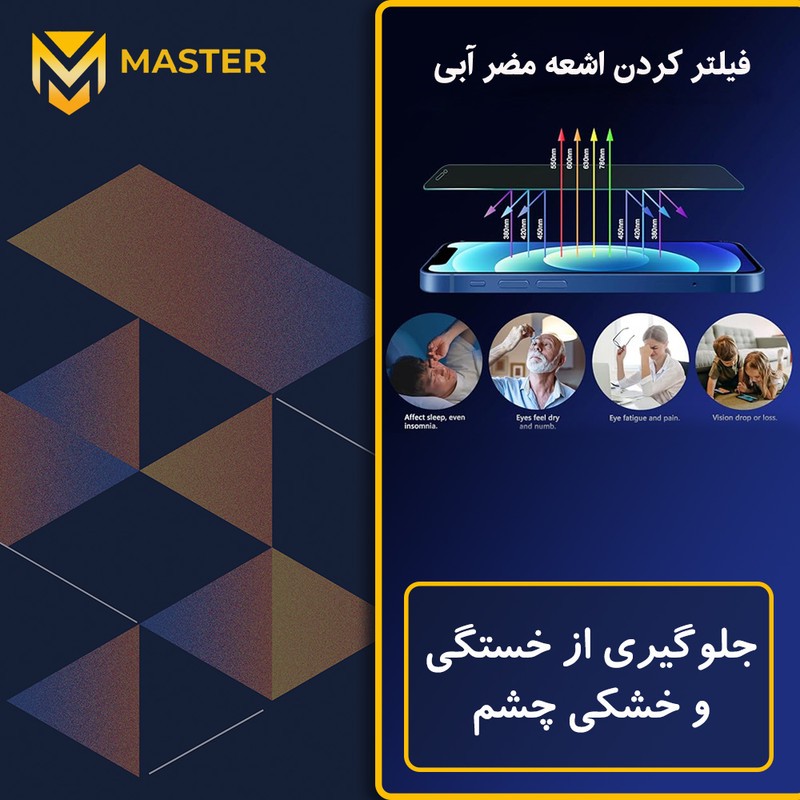 محافظ صفحه نمایش بلوکات مستر مدل Eye Care مناسب برای گوشی موبایل اچ ام دی Pulse Plus
