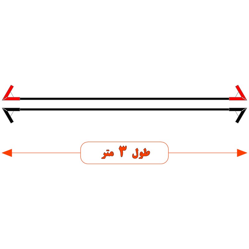 کابل اتصال باتری به باتری موتورسیکلت مدل Fire 1100A-3m مجموعه دو عددی