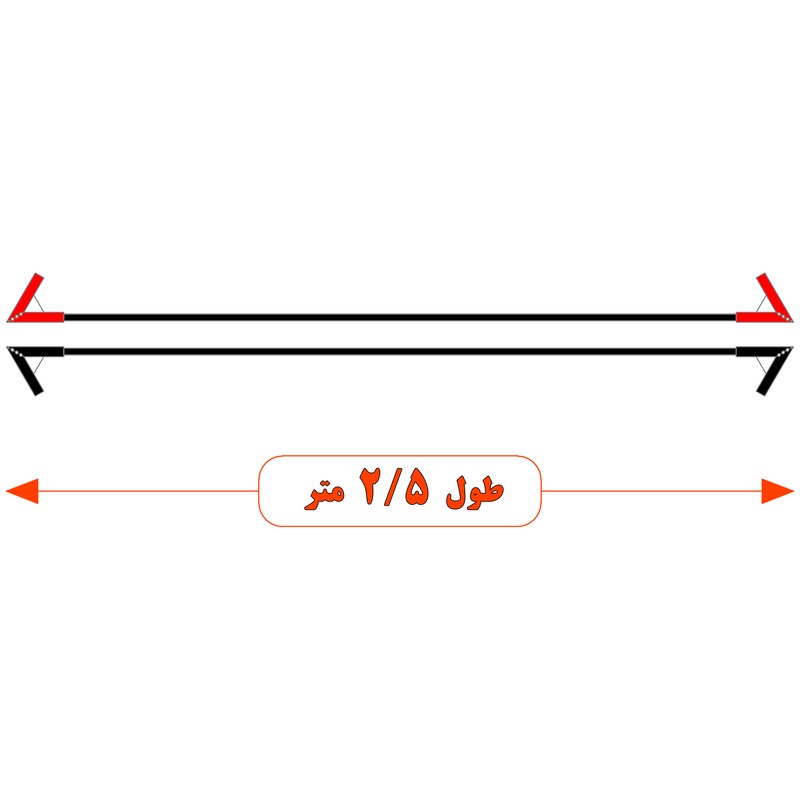کابل اتصال باتری به باتری موتورسیکلت مدل Cross 1100A-2.5m مجموعه دو عددی