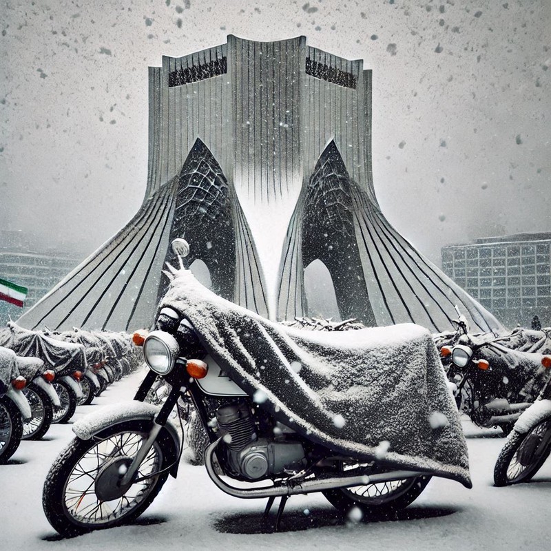 چادر موتور سیکلت ساکا مدل شمعی مناسب برای باکسر