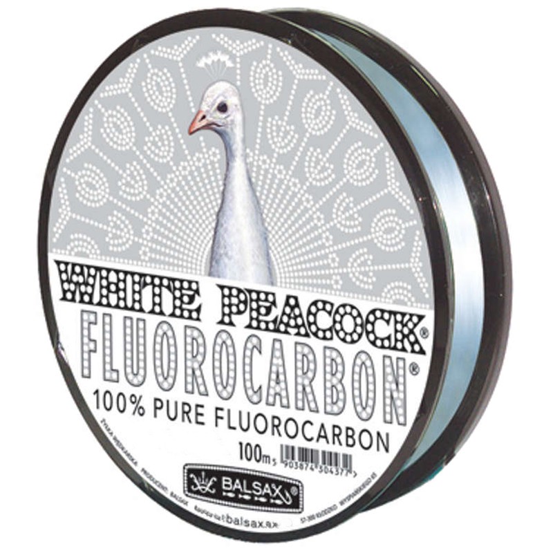 نخ ماهیگیری بالساکس مدل White Peacock-Fluorocarbon سایز 0.14 میلی متر