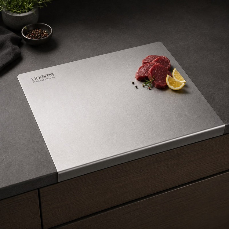 تخته گوشت لیدوما مدل استیل کد ST L40W30