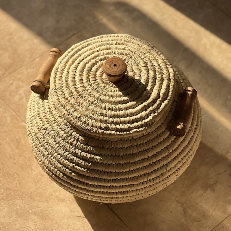 سبد کپو بافی مدل خمره کد 10