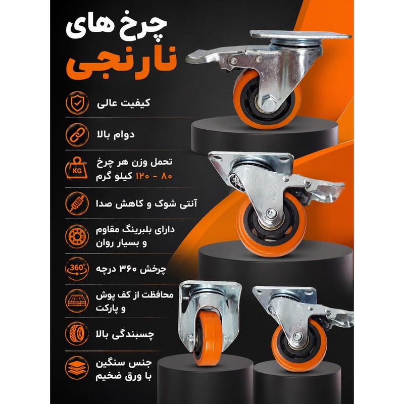 چرخ کفیدار مدل abo75
