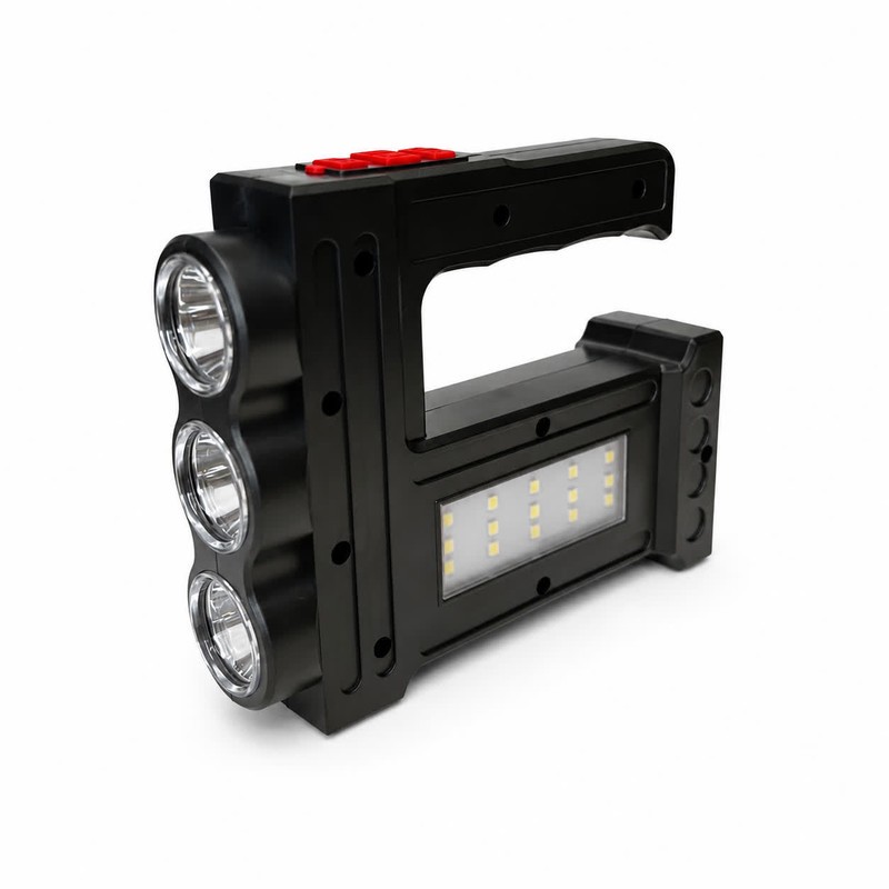 چراغ قوه دستی مدل 3 LED با نور مهتابی