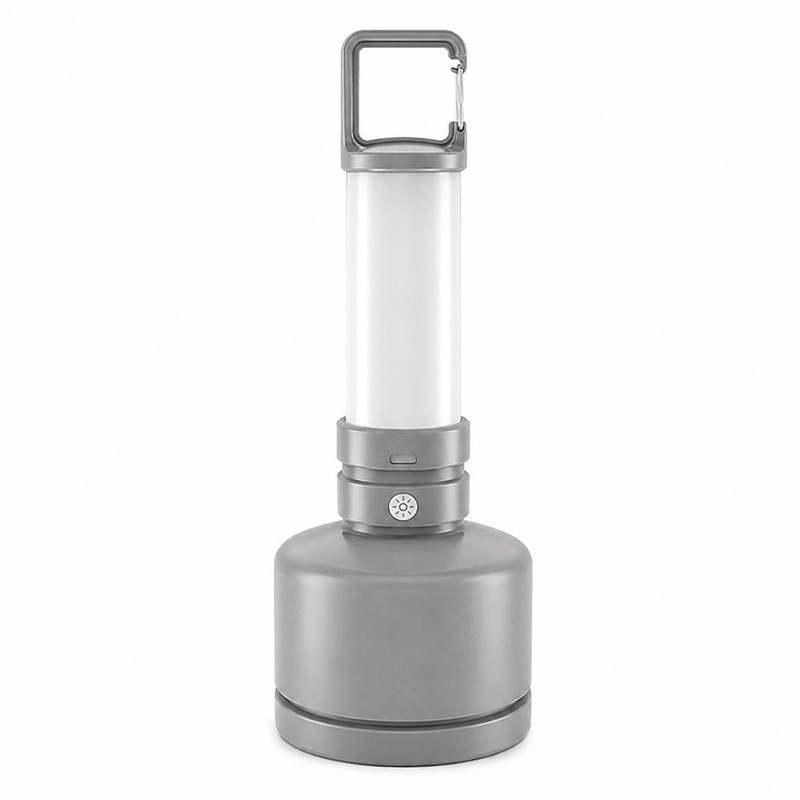 چراغ قوه شارژی دوکاره کمپینگ مدل CH-23052 کد 2301 با نور چند رنگ