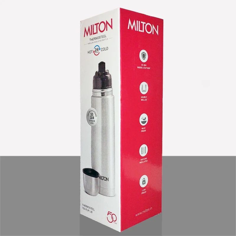 فلاسک میلتون مدل AM-1425 گنجایش 0.5 لیتر به همراه کاور