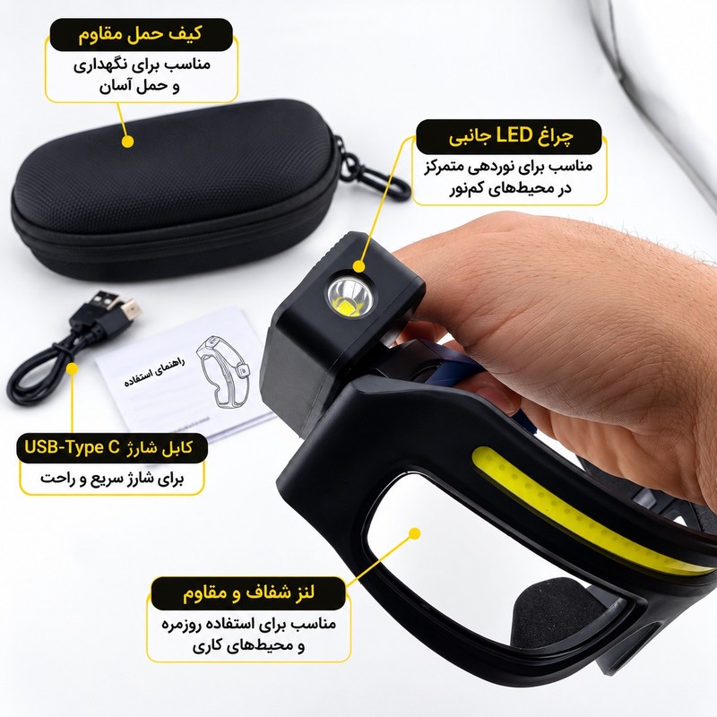 عینک ایمنی اسنو کمپ مدل سنسور دار