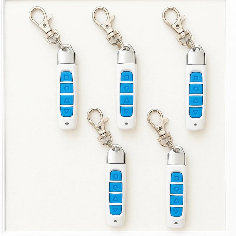 ریموت بلوتوثی دربازکن مدل pencil-white کد۴۳۳ مگاهرتز بسته 5 عددی